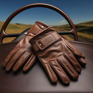 Guantes de cuero de Pakistán Mantienen el calor Guantes de cuero Conducir al aire libre Motocicleta Guantes de cuero de conducción genuinos Unisex - Product Image 1
