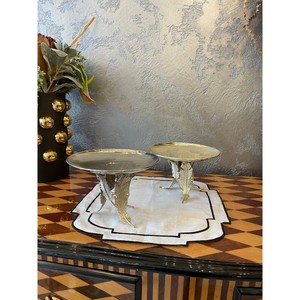 1 Tier bánh đứng, phục vụ khay vàng và bạc bánh đứng kim loại Cookie đứng tuyệt vời lá chân - Product Image 4