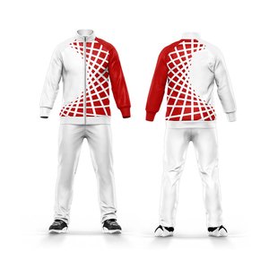 Custom Sublimated Logo Men's Tracksuit Latest Design 100% Cotton Oversized Two Piece Set Winter Eco-Friendly Breathable Fleece - Product Image 1