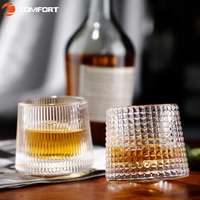 Gobelet en cristal verre à vin Transparent rotatif verre de dégustation de whisky verre à liqueur personnalisé nouvelle fête moderne Style américain 220-450ml