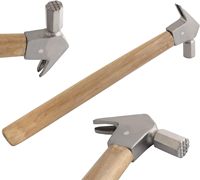 MARCA ZONA Profesional Farrier Octagon Nail Driving Hammer con mango de madera Essential Horse Care Product Horse Gear Products
