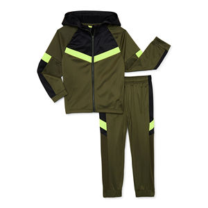 Conjunto de chándal personalizado para niños material Atlético transpirable OEM con etiqueta privada y personalización de la marca del logotipo - Product Image 3