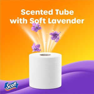 Scott ComfortPlus <b>Toilet</b> Paper with Soft Lavender Scented Tube,12 Mega <b>Rolls</b>, 310 Sheets per <b>Roll</b>,Septic-Safe,2-PlyToilet Tissue - Product Image 4