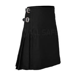 Streetwear élégant inspiré Mens Scottish Hybrid Utility Kilt Panneaux en coton modernes Tartan Plis Taille réglable et confort - Product Image 1