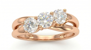 Anillo de Compromiso con Diamante de Corte Brillante Redondo, Joyería Clásica de Compromiso, Diamantes Cultivados en Laboratorio - Product Image 3