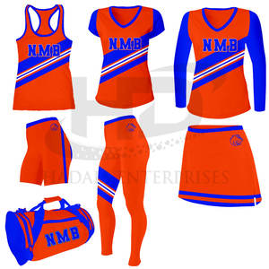 Uniforme de pom-pom girl de couleur et de logo personnalisé fait au Pakistan Uniforme de pom-pom girl de quantité minimale de commande bas de service OEM - Product Image 1