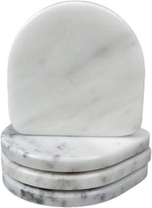 Nouveauté tapis de Table en pierre colorés pour la fête sous-verres en pierre avec logo personnalisé pour l'image de marque sous-verres en pierre ronds pour boissons chaudes - Product Image 3