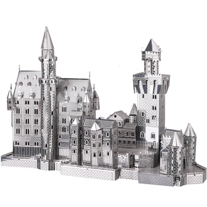 Piececool Château de Neuschwanstein (Argent) Souvenir Culturel <span class=keywords><strong>Nouveau</strong></span> Cadeau de Carrière Cadeau Esthétique Décoration de Chambre Insta-worthy Cadeau pour Artisans - Product Image 2
