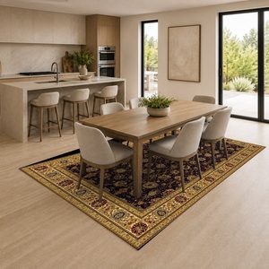 <b>RUGS</b> DEPOT LXDP-0457 Wholesale Red Burgundy Traditional Medallion Digital Printed Machine Washable Chenille Area <b>Rug</b> <b>Non</b> <b>Slip</b> - Product Image 4