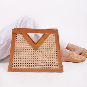 Correas de caña de mimbre vintage para mujer, bolso de mano hecho a mano, de alta calidad, de Vietnam - Product Image 4