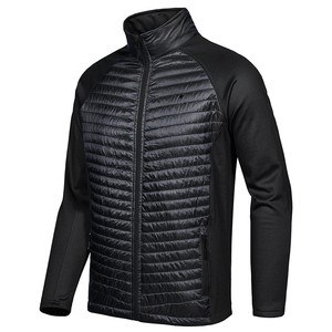 2025 High Quality Man's Light <b>Weight</b> Hybrid Quilted Padded Puffer Down Jacket <b>Stand</b> Collar for Outdoor Trekking Jacket - Product Image 1