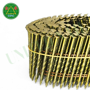 Clavos de bobina de paleta de vástago de tornillo de 2 pulgadas Clavos de bobina de tamaños personalizados y recubiertos amarillos para clavadora de bobina neumática Los mejores precios de Vietnam - Product Image 6