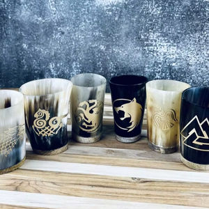 Mug en corne de viking, style animal, matériau organique écologique, poli à la main, fabriqué en Inde, prix abordable - Product Image 1