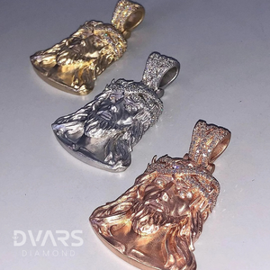 Pendentif Croix de Jésus en Argent Massif 925 Plaqué Or 18K, Moissanite Certifiée de Luxe, Style Glacé Personnalisé, Tendance - Product Image 4