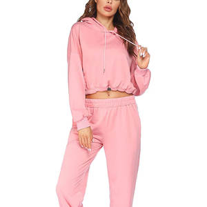 Sudaderas cortas de algodón 100% para mujer de último diseño, bajo índice, buen Material, servicios OEM, buena venta de sudaderas con capucha cortas para mujer - Product Image 3