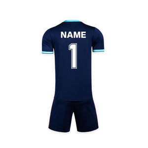 Vente en gros d'uniforme de football personnalisé à vendre vêtements de sport par sublimation ensemble maillot et short de football col en V - Product Image 3