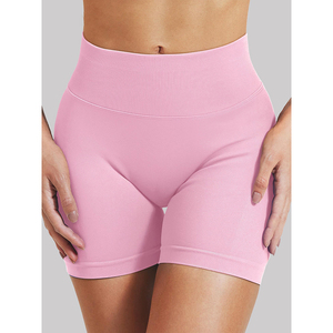 Vente chaude Shorts de Yoga pour les femmes taille haute Butt Scrunch entraînement Gym Fitness Sports Activewear - Product Image 5
