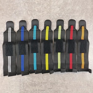 Super grande élasticité coton vente en gros Powerflifting robuste résistance Logo personnalisé haltérophilie levage poignets - Product Image 4