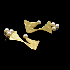 Nouvelles boucles d'oreilles tendance 2025, fabricant et fournisseur, boucles d'oreilles à clous en pierre plaquées or - Product Image 3