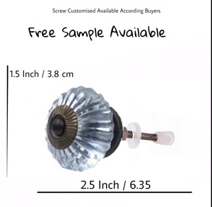 Calidad de exportación perillas de cristal azul cielo puerta cajón armario manija tiradores CK 558 - Product Image 3