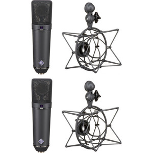 Huge Discount U 87 Ai MT Stereo Set Large-Diaphragm Multipattern <b>Condenser</b> <b>Microphone</b> (Black) - Product Image 1