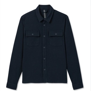 Chemise-veste en tissu gaufré pour homme, en coton de bambou, avec poches, manches longues, chemises pour homme, vêtements durables pour homme - Product Image 4