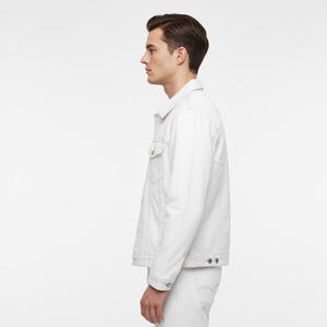 Chaqueta vaquera informal para hombre OEM, proveedor de fábrica, venta al por mayor, prendas de vestir exteriores de moda por encargo, ropa de calle de invierno elegante, uso diario - Product Image 3