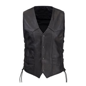 เสื้อกั๊กหนังสำหรับรถจักรยานยนต์ที่มีคุณภาพสูงทนทานดีไซน์ป้องกันที่มีสไตล์ - Product Image 1