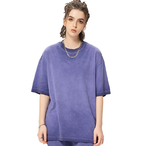 Camiseta de Mujer, Última Moda 2026, Manga Corta, Material Transpirable, Estilo Holgado, Lavado Ácido, Informal - Product Image 3