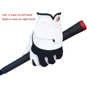 Material de cuero transpirable cómodos GUANTES DE Golf 100% cuero genuino suave piel de oveja antideslizante partícula guantes de golf para hombres - Product Image 5