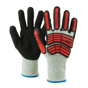 Anti-Vibration Padded Half Finger Mechanical Gloves