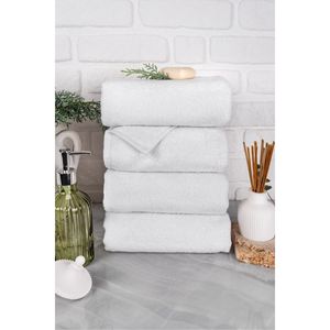 Toalla de baño de mano bordada de Hotel blanco 30x50, toalla de cocina cuadrada con estampado de algodón puro ligero de secado rápido 400 GSM para el hogar - Product Image 4