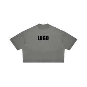 Camiseta Corta de Secado Rápido para Hombre, de Alta Calidad, Gruesa, con Estampado Gráfico, Informal, Holgada, 100% Algodón, Personalizada - Product Image 2