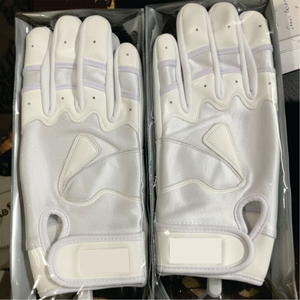 Guantes de Bateo de Béisbol Profesionales de Cuero para Hombre, Cierre de Velcro, Agarre Antideslizante, Absorción de Impactos, Transpirables y Ligeros - Product Image 2