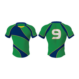 Uniforme de manga corta con estampado de diseño personalizado totalmente personalizado Ropa de fútbol de rugby para hombre más vendida - Product Image 5