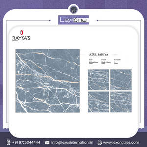 Carreaux de porcelaine en céramique émaillée de marbre de haute qualité de style moderne de 5mm d'épaisseur pour le sol intérieur dans le salon - Product Image 2