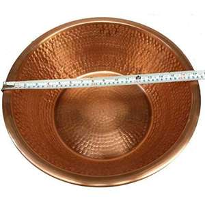 Bol de spa de bain en cuivre massif professionnel traditionnel tasse de bassin de hammam turc bol de source chaude fabriqué à la main de qualité supérieure luxe relaxant - Product Image 6
