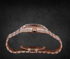 Reloj de lujo analógico de acero inoxidable personalizable con números romanos relojes mecánicos helados regalo para él - Product Image 5