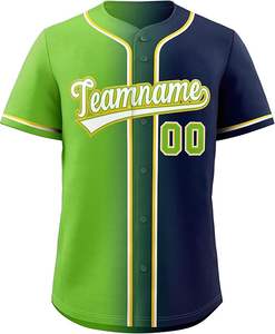 Baseball Jersey Full Dye Sublimation 100% <b>Polyester</b> Sportswear Unisex <b>Shirts</b> & Tops Heat-transfer Printing - Product Image 2
