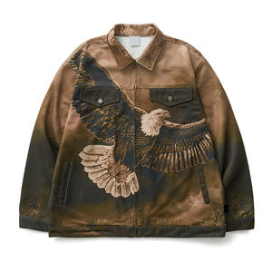 100% algodón francés Terry lavado en blanco chándal Vintage para hombres - Product Image 3