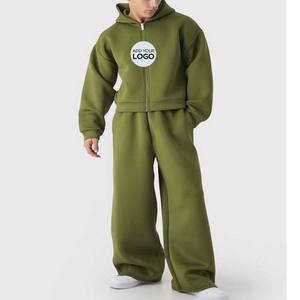 Ropa de calle Conjunto de chándal 2 piezas Hombres Sudadera con capucha Pantalones de manga larga Trajes de jogging - Product Image 4