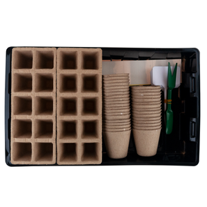 Kit de démarrage pour semis en plastique biodégradable, pots rectangulaires pour serre, plateaux de semis pour pépinière, lot de plateaux de semis - Product Image 3