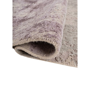Alfombra Uvenuti de Lana y Seda de Bambú Tejida a Mano, Color Marfil, LRB-5004, Rectangular, Abstracta, para Dormitorio, Hecha a Mano con Técnicas de Viscosa - Product Image 2