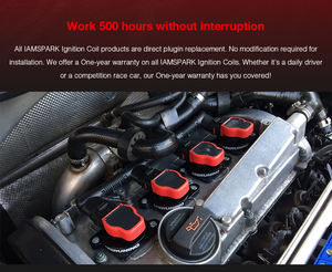 Bobina de Encendido Roja para Auto para <span class=keywords><strong>Fiat</strong></span> 500 para Abarth 500T 500L 500X <span class=keywords><strong>124</strong></span> 68308653Aa Bobinas de Encendido Clásicas de Carreras Rojas - Product Image 3