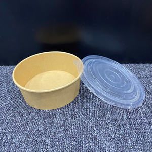 Hot discount 2026 Supplier Kraft Paper Bowl <b>Container</b> <b>Disposable</b> Paper Bowl 500ml 750ml with Lid Eco Friendly <b>Food</b> Salad Packing - Product Image 5