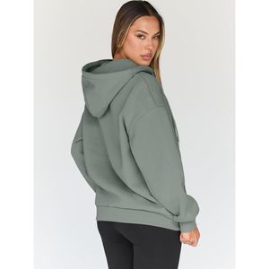 Sweat-shirt à capuche court pour femme de haute qualité, personnalisé, en molleton, à manches longues, avec poches, 100% coton, streetwear, séchage rapide - Product Image 6