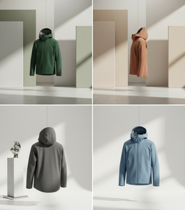 Chaqueta Ligera Casual Versátil para Hombre - Cortavientos Ajustado con Cremallera Completa y Capucha Desmontable para Todas las Estaciones - Product Image 4