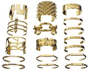 Top-Designer Modern Charm Brass Cuff Bracelet Atractivo Saludable con perla y regalo de diamantes - Product Image 3