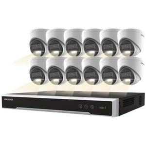 BEST SALE 16-Channel 8MP NVR with <b>4TB</b> <b>HDD</b> & Twelve 4MP Night Vision Turret Cameras Kit. - Product Image 1