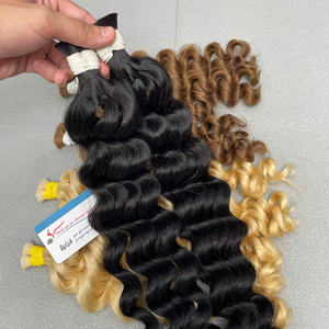 Vente en gros Extensions de cheveux vietnamiens d'origine 100% humaine Deep Wave Cheveux en vrac de 6 à 40 pouces Large en stock - Product Image 3
